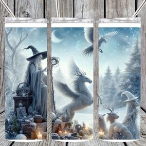 Winter fantasy tumbler